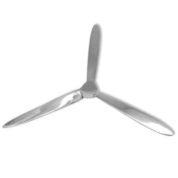 vidaXL Propeller voor aan de muur 70 cm aluminium zilver, Antiek en Kunst, Verzenden