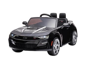 Chevrolet Camaro SS, 12V elektrische kinder voertuig, leder, Ophalen of Verzenden