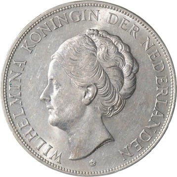 Nederland. Wilhelmina. 2 1/2 Gulden 1938 KWALITEIT (Zonder
