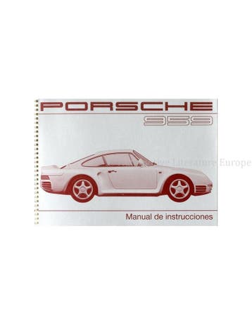 1987 PORSCHE 959 INSTRUCTIEBOEKJE SPAANS
