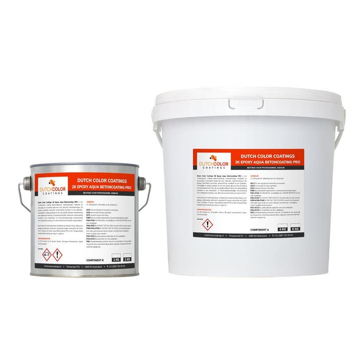 DCC 2K Epoxy Aqua Betoncoating RAL 7021 | Zwartgrijs, Doe-het-zelf en Bouw, Verf, Beits en Lak, Nieuw, Verzenden