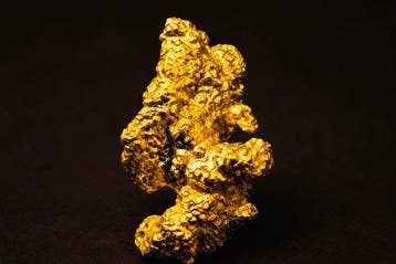 Goud Goud nugget - Hoogte: 10.1 mm - Breedte: 5.85 mm- 1.02