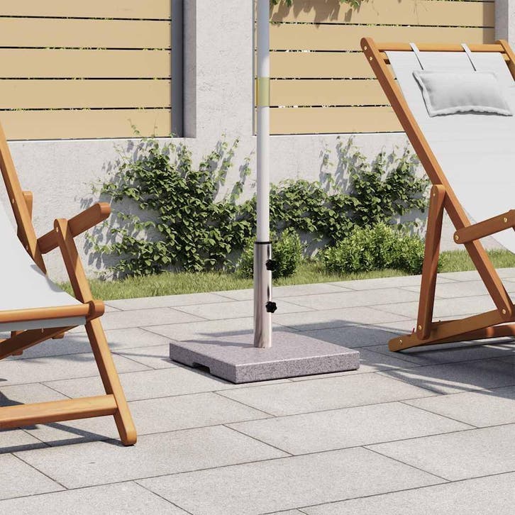 vidaXL Parasolvoet Graniet 20 kg vierkant, Jardin & Terrasse, Parasols, Envoi