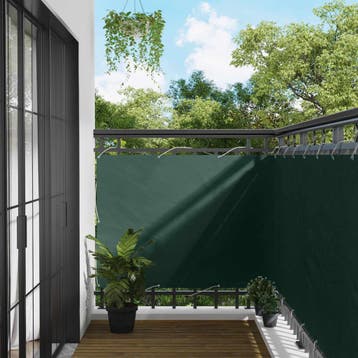 vidaXL Balkonscherm Donkergroen 110 x 600 cm Oxford Stof, Verzenden