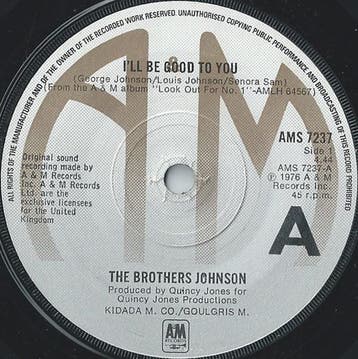 Brothers Johnson - Ill Be Good To You, Verzenden