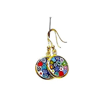 Zilver, Verguld - Parure - Murrine millefiori