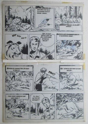Bessy 85 - Originele pagina (p.2) - De drie vlechten - 1, Nieuw