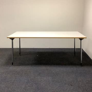kusch & Co klaptafel / vouwtafel 180x80 cm, formica wit blad, Huis en Inrichting, Gebruikt