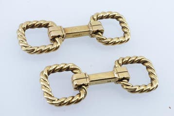 Hermès - Boutons de manchette - Geatin de Percin - 18 carats