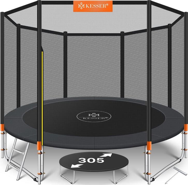 Trampoline - diameter 305 cm - met veiligheidsnet en ladder, Enfants & Bébés, Jouets | Extérieur | Trampolines, Envoi