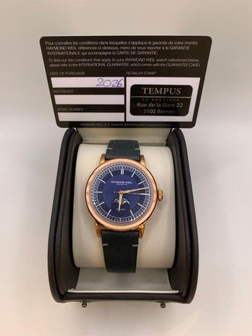 Raymond Weil - Millesime Moon Phase Rose - 2945-PC5-50001 -, Nieuw