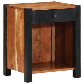 vidaXL Nachtkastje Bruin 40 x 35 x 50 cm Massief Acacia Hout, Verzenden, Nieuw