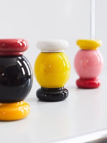 Alessi - Ettore Sottsass - Salière et poivrière - Twergi
