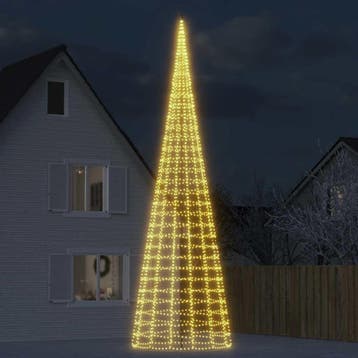 vidaXL LED-kerstboom 3000 LEDs warm wit 800 cm, Verzenden