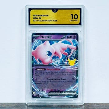 Pokémon Graded card - Mew ex 066- 30th Anniversary – Pokémon, Nieuw