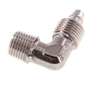 6x4 & R1/8'' RVS 1.4404 L-Opsteekkoppeling Buitendraad, Verzenden, Nieuw