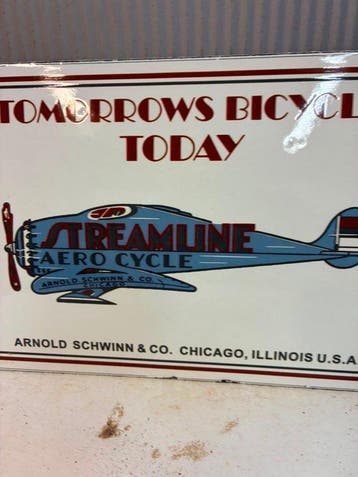 Schwinn Streamline Aero Cycle – Bicycle – Emaille