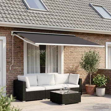 vidaXL Vervangingsdoek voor zonnescherm Antracietkleurig 450, Tuin en Terras, Zonneschermen, Verzenden, Nieuw