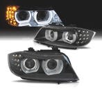 PHARES XÉNON ANGEL EYES 3D BMW E90 E91 08-12 FOND NOIR, Verzenden, Nieuw