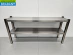 RVS HCB Dubbele Etagère Brug Premium-line 140 cm Horeca, Ophalen of Verzenden