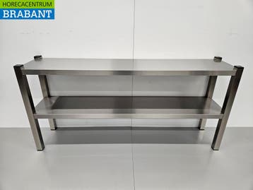 RVS HCB Dubbele Etagère Brug Premium-line 140 cm Horeca, Ophalen of Verzenden