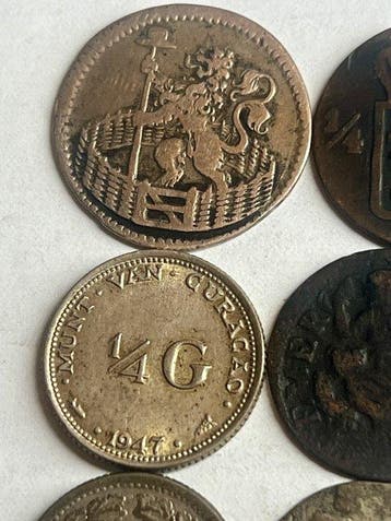 Nederland. Lot de 12 monnaies, Incl. Argent (Zonder