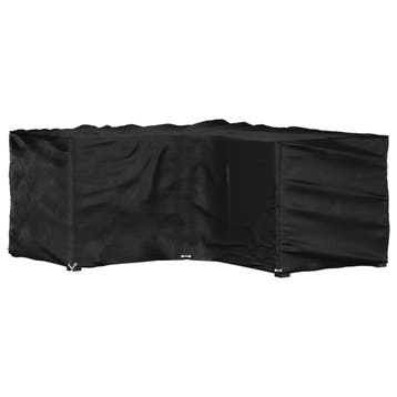vidaXL Tuinmeubelhoezen met 12 oogjes L-vormig 185x185x90 cm, Verzenden, Nieuw