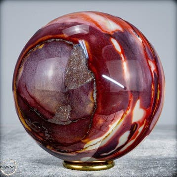 Zeldzame natuurlijke topkwaliteit mookaïet Sphere- 2243.21 g