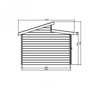 Veiling - Tuinhuis Milano 2986X2986X2632 MM, Nieuw