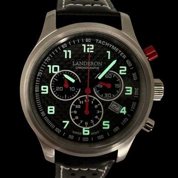Landeron Carbone Swiss Mouvement - Homme - 2020 et après, Nieuw