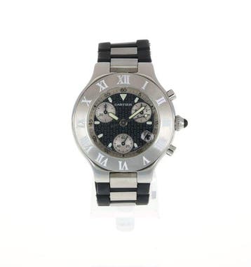 Cartier - Must 21 Chronoscaph - Sans prix de réserve -