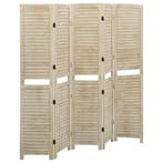 vidaXL Kamerscherm met 5 panelen 175x165 cm massief, Verzenden, Nieuw