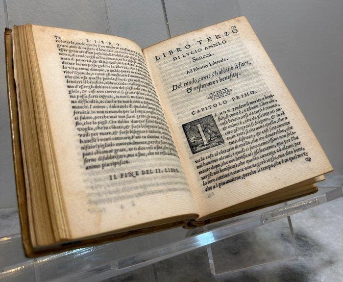 SENECA - NO RESERVE De Benefizii, tradotto in volgar, Antiek en Kunst, Antiek | Boeken en Manuscripten