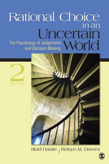 Rational Choice in an Uncertain World 9781412959032, Verzenden, Gelezen, Reid Hastie