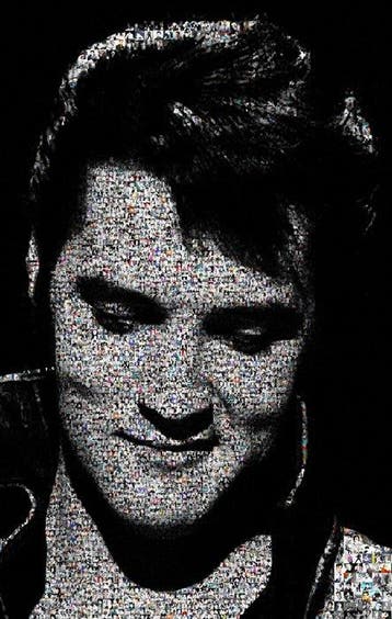 David Law (1967) - Crypto Elvis XIII - Format XL 60x60