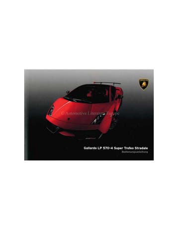 2011 LAMBORGHINI GALLARDO LP 570-4 SUPER TROFEO STRADALE I.., Ophalen of Verzenden