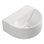 BWS Keramische Fontein Halfrond Zonder Kraangat Wit 30x25 cm, Ophalen of Verzenden, Overige typen