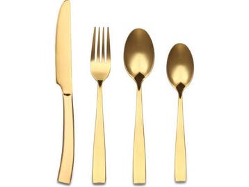 Veiling - Bestekset goud 24-delig, Maison & Meubles, Cuisine | Couverts