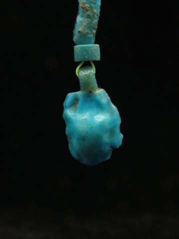 Oud-Egyptisch Oorringen gemaakt van turkoois en
