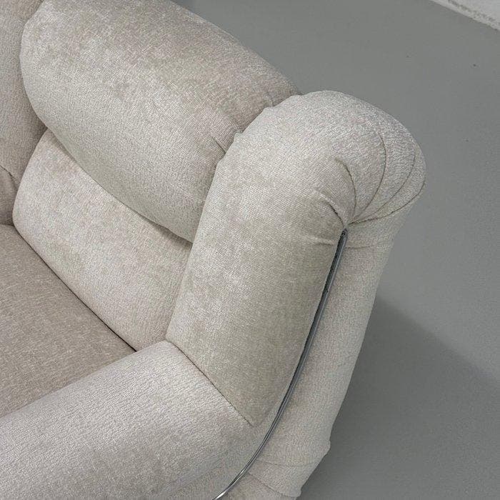 Fauteuil - Chroom - Fauteuil uit de jaren 70 met chroom, Antiek en Kunst, Kunst | Designobjecten