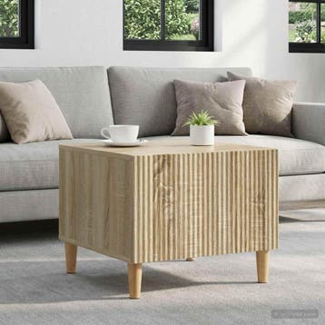 vidaXL Salontafel met lade Sonoma Eiken 49 x 50 x 40 cm, Verzenden