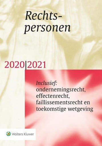 Rechtspersonen 2020/2021, Boeken, Studieboeken en Cursussen, Verzenden, Nieuw