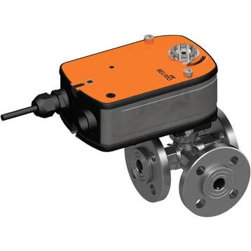 Belimo 3-Weg Kogelkraan DN20 Flens Kvs32 24VAC/DC Fail-Safe, Doe-het-zelf en Bouw, Verzenden, Nieuw