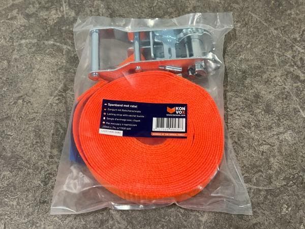 Veiling - 5x Konvox spanband met ratel 25mm x 7m, Auto diversen, Aanhangwagen-onderdelen