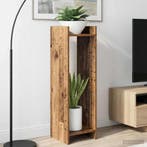 vidaXL Plantenstand 2 pcs Oudhout 30 x 30 x 100 cm, Verzenden, Nieuw