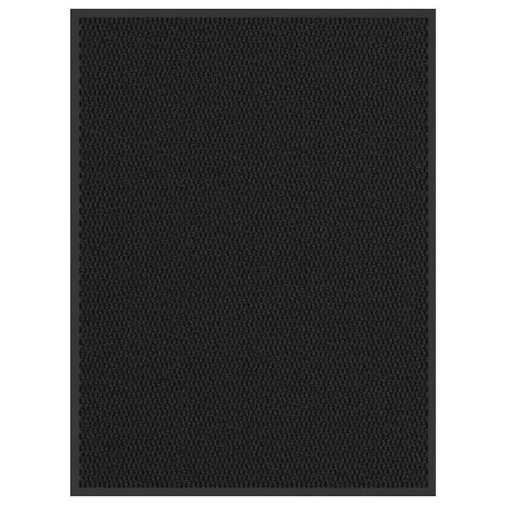 vidaXL Deurmat 80x120 cm zwart, Tuin en Terras, Deurmatten, Nieuw, Verzenden