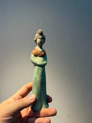 Oud Chinees, Tang-dynastie Terracotta geschilderde