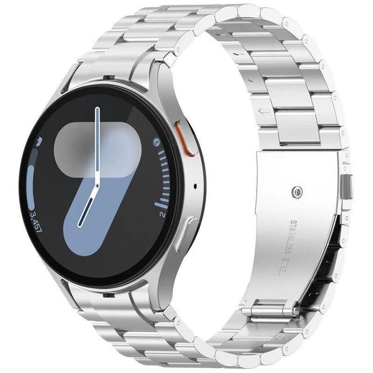 DrPhone Elite No-Gap RVS Horlogeband voor Galaxy Watch 7 / 6, Bijoux, Sacs & Beauté, Montres connectées, Envoi