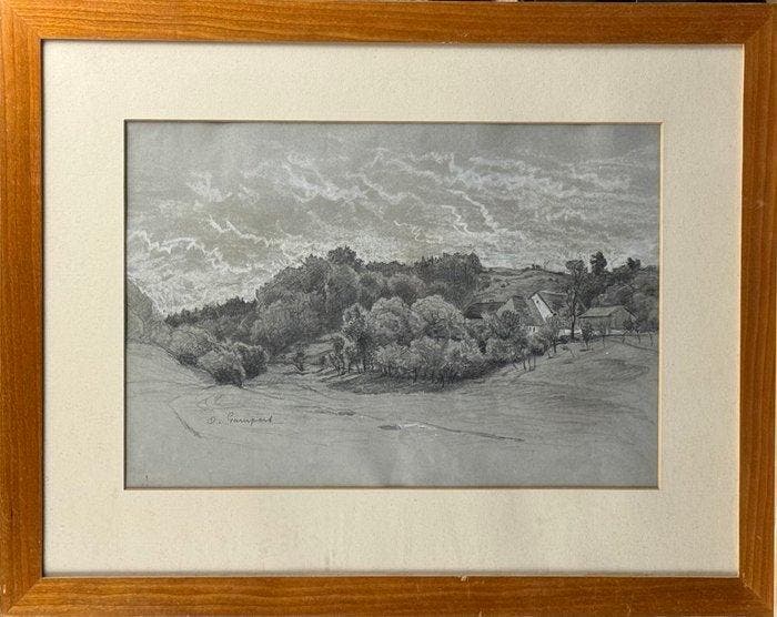 Otto Gampert (1842-1924) - Paesaggio, Antiek en Kunst, Kunst | Schilderijen | Klassiek