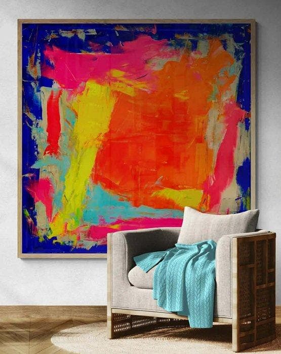 Giogia fl - Tu Cara Bonita- XXL -, Antiquités & Art, Art | Peinture | Moderne